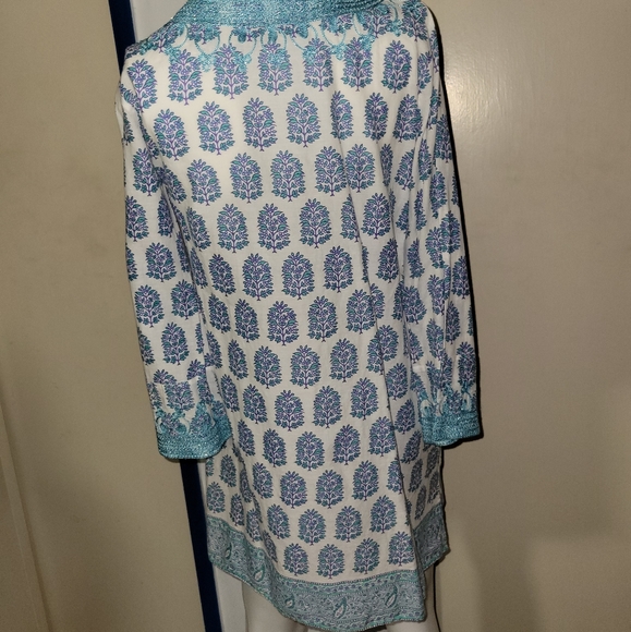 Calypso St Barth Hester Block print Tunic cover up - Picture 2 of 4